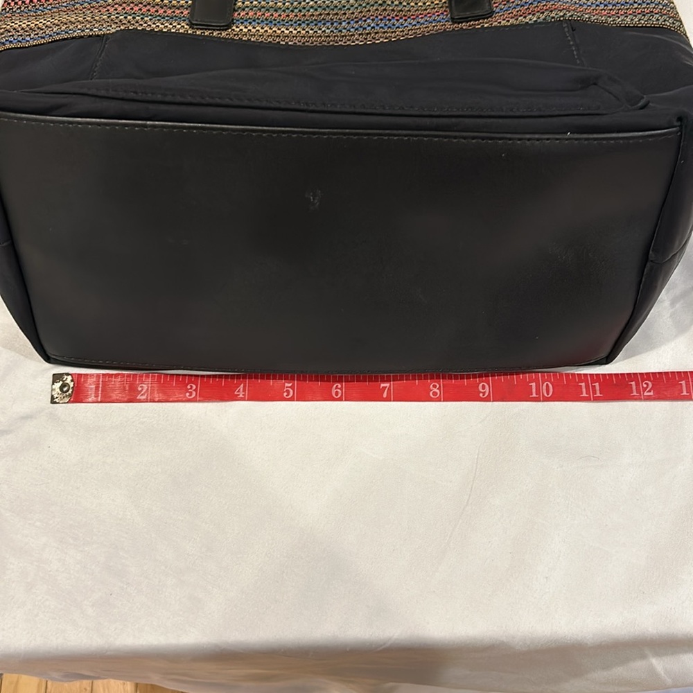 Calvin Klein Nylon purse with multi-colored band. - Picture 5 of 10